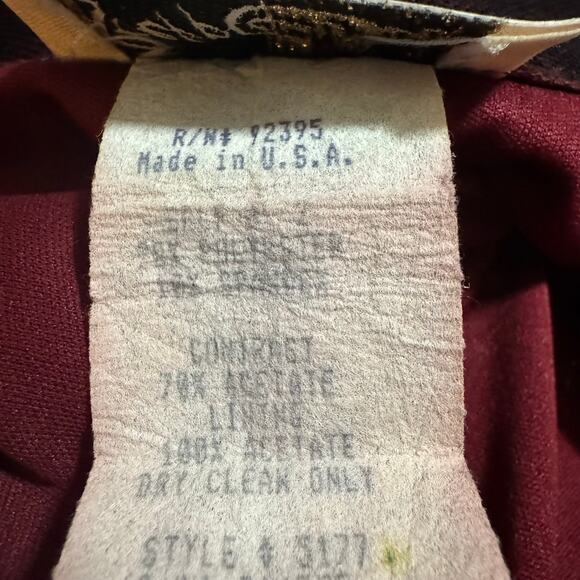 Y2K STEPPIN OUT Whimsigoth Fairy Grunge Burgundy Halter Dress in Sz 3/4 - Picture 8 of 8